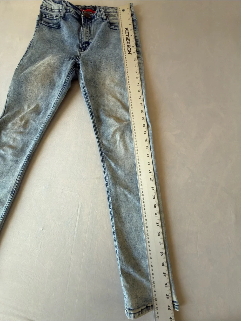 Slim Fit Men's Light Blue Washed Jeans